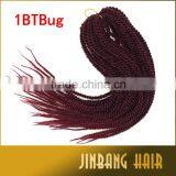 Hot Selling 100g 18inch High Quality Synthetic Crochet Senegalese Twist Kinky Braid Hair thumbnail-4