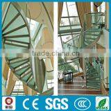 Modern Commercial Hotel Glass Curved Stairs Price thumbnail-3