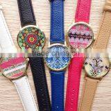 Tribal Watch, Aztec Watch, White Trendy Aztec Printed Watch thumbnail-3