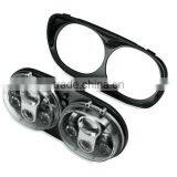 5-3/4" 5.75 Inch Dual LED Projection Daymaker Headlight For Harley Road Glide 2004-2013 Street Glide 6 Pcs Bulb thumbnail-4