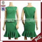 High Quality Sleeveless Women Office Skirt Suit,two Pieces Women Skirt Suit WT150632362 thumbnail-1