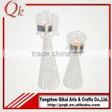 Handmade Lampworking Glass Angels Glass Crafts With Candlestick