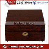Valet Watch Box Twany Exterior With Gold Lock Supplier for Watch Box thumbnail-2