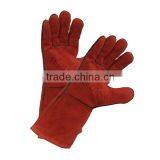 Cow Split Single Palm Heat Resistance Long Welding Gloves thumbnail-4