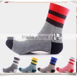 Striped style Men's Trekking Socks New Casual Comfortable Soft Combed Cotton Socks Mutli -Colour Terry Sports Socks