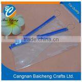 Convenient Slight Plastic Bags With Smooth Zipper for Everything Like the Sationery, Bathroom Products, Gift Packaging, Cosmetic thumbnail-3