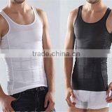 High Quality Factory Slim Body Shaper Slimming T-Shirt Vest for Men Undershirt 2016 thumbnail-1