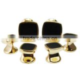 Wholesale fashion cufflink and studs sets with gold plated