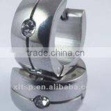 China Factory Direct Sale Hot Style Stainless Steel Crystal Earrings Fashion Earrings Jewelry thumbnail-2