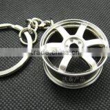 AUTO PARTS KEYCHAINS, WHEEL RIM KEYRING, WHEEL HUB KEYRING