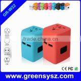 GR-W22 Non-grounding Electrical Plug Universal Travel Adapter Multi Socket With UK US AU EU thumbnail-6