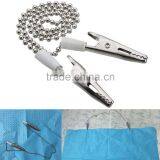 Medical Dental Napkin Bib Holder Metal Chain Excellent Quality thumbnail-1