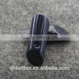 Chinese Blue Resin Bar Toggle Button for Coat