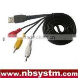 USB to 3RCA Cable