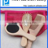 Makeup Paddle Wood Hair Brush Set