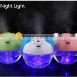 230ml 3 Colours Ultrasonic Mini USB Humidifier With LED Light/ Ultrasonic Air Cleaner