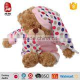 Custom Lovely Stuffed Bear With Hat and Clothes for Kids thumbnail-2