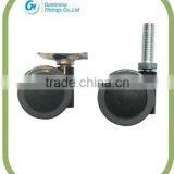 JWPU34 50KG /PCS Furniture Casters Nylon Wheel Plastic Wheelchair Wheels thumbnail-1