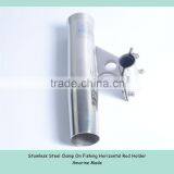 Stainless Steel Clamp On Fishing Horizontal Rod Holder thumbnail-4