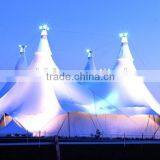 PVC Tensile Fabric Architecture Membrane Structure for Circus Tent and PVDF Commercial Tension Movable Canopy thumbnail-2