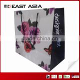 Big Size Flowery Design Shopping Paper Bags for Clothes Packing