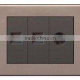 tv Tel and Computer Socket, Various Styles Wall Switch and Socket thumbnail-1