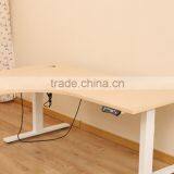 Professional office desks specific use and meta material two legs electric height adjustable table with CE certificate