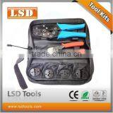 LSD Brand Good Quality LS-K04WFmulti -functional Crimping Tool Set Cable Cutter and Replaceable Dies Combination Hand Tool Set thumbnail-1