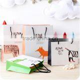 Beautiful girl shopping packaging paper bag supermarket shopping bag