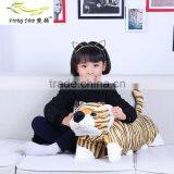 Natural Latex Pillow Baby Toys Plush Pillows Lovely Toy Tiger Rabbit Elephant Bear Pig Cushion thumbnail-2