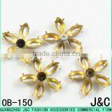 The Latest Sandals Ornaments Gold Flower Copper Lady Fashion Shoes Ornaments thumbnail-1