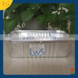 Disposable single food packing aluminum foil container