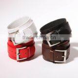 2015 New Fashion Man Bracelet, Colorful Leather Cuff FT-LWB323