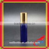 Providing Roll on Deodorant Bottle Hot Sale Blue Glass Roll on Bottle 5ml Refillable Roll on Bottle thumbnail-4