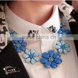 Fashion Flower Statement Necklace Jewelry thumbnail-5