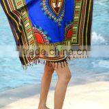 Vintage Retro HIPPIE BOHO GYPSY ART Music Festival African Dashiki Fringe Shirt Shirts thumbnail-3