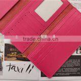 2016 Custom Wonder Wallet Ladies Leather Red Clutch Bifold Purse Wallet thumbnail-3
