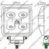 Hot Sale Led Work Lights for Truck CE Rohs Approved Mini Truck Accessories IP67 10-30V DC 15w Led Work Light thumbnail-4