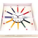 2016 New Arrival Decorative Wall Clock with Pencil for Kids