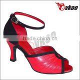 Red Popular Fashion Good Quality Leather Sole Character Dance Shoe thumbnail-1