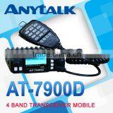 4 Band Mobile Radio AT-7900D 25W DTMF PTT ID With Colorful LCD