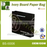 Black paper shopping bag for packing luxury watch