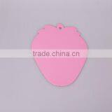 Home Used Strawberry Shaped Soft EVA Material Non-toxic Three Solid Fresh Color High Toughness High Desity Cup Coaster Board thumbnail-3