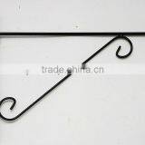 Vintage Pair Cottage Chic Shabby OF Iron Metal Scrolled Garden Shelf Brackets thumbnail-1