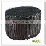 Audu Aluminum Resin Wicker Lounger Stool thumbnail-1