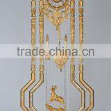 French Antique Gilded Bronze Clock With Marble Stand thumbnail-2