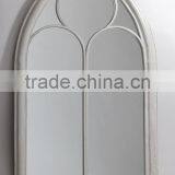 Wrought Iron Rusty Style Frame Garden Mirrors Outdoor Using thumbnail-2