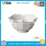 Beautiful Blank White Porcelain Lotus Bowl