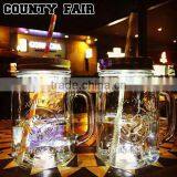 Portable Double Wall MAISON DE REEFUR Glass Drinking Juice Milk Water Bottle Mug Cup thumbnail-3
