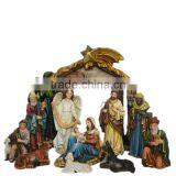 8 Inch Resin Wood Grain Copy Religious Craft China Nativity Set thumbnail-4